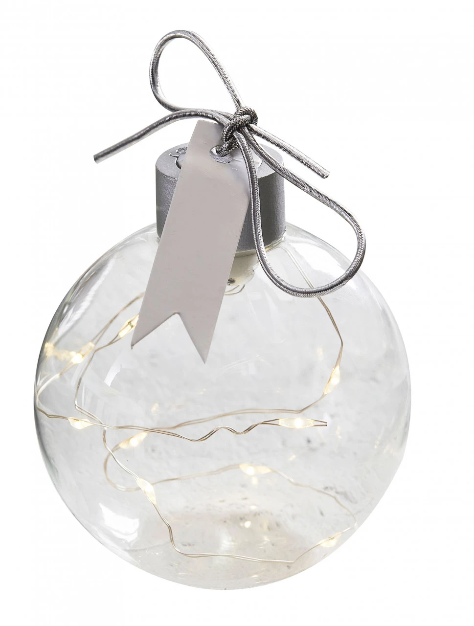 Ginger Ray 4 Boules LED Noël Naturel 6cm 1 Ginger Ray 4 Boules LED Noël Naturel 6cm