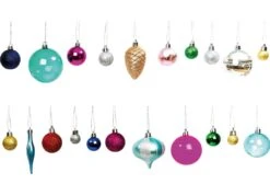 Boules De Noël Colorées 27 Pièces