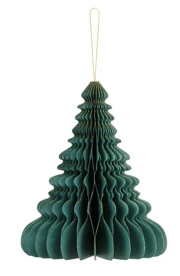 Partydeco Suspension Arbre De Noël En Nid D'abeille 24cm 1 Partydeco Suspension Arbre De Noël En Nid D'abeille 24cm