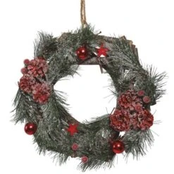 Couronne De Noël Givrée 30cm