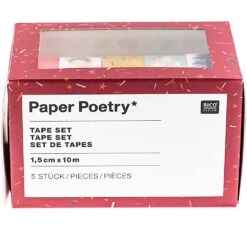 Set Ruban Cadeau 5 Pièces Noël 10m