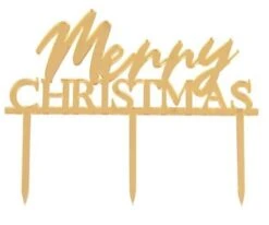 Ginger Ray Décoration De Gâteau Doré Joyeux Noël