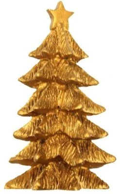 Décoration De Gâteau De Sapin De Noël Doré