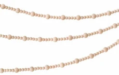 Ginger Ray Guirlande De Noël En Perles De Bois 3m