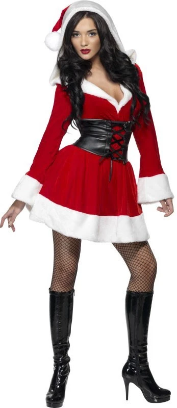 Smiffys Déguisement De Noël Hot Santa Femme 1 Smiffys Déguisement De Noël Hot Santa Femme