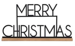 Ginger Ray Joyeux Noël Debout Noir 36cm