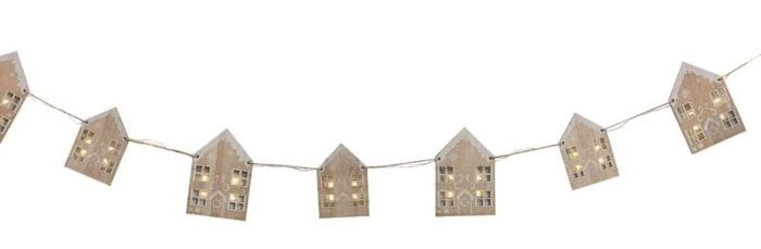 Ginger Ray Guirlande LED Maisons De Noël Naturelles 2m 1 Ginger Ray Guirlande LED Maisons De Noël Naturelles 2m